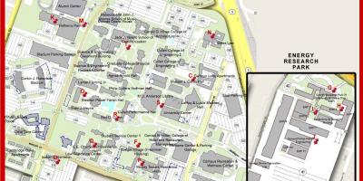 מפה של אוניברסיטת יוסטון